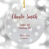 ワイフィッシュガールクリスマス小妖精や小人セラミックオーナメント セラミックオーナメント