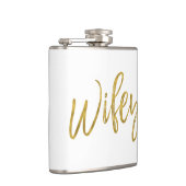 ワイフェイフラスコ金箔タイポグラフィ フラスク (右)