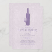 ワイフォーマルンボトルブライダルシャワー招待状 招待状 (正面/裏面)