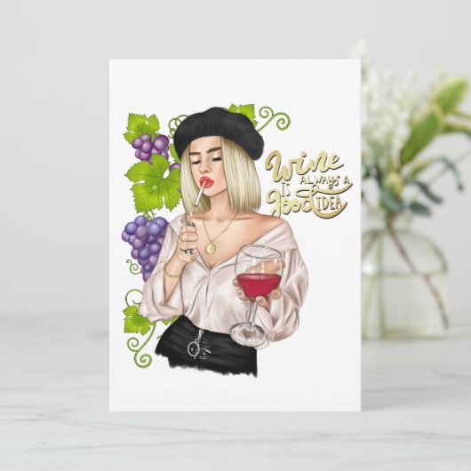 ワイフランスのンウーマンバチェロレッテ招待状 招待状 (スタンド正面)