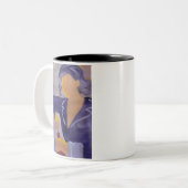 ワイフランスのンソムリエ&ワイン引用文マグ ツートーンマグカップ (正面左)