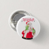 ワイプとサンタでホールをデッキ 缶バッジ (正面&裏面)