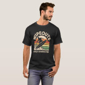 ワイプアウトは人格を形成する 面白い サーフィン Tシャツ (正面フル)
