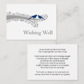 ワイプツリー海軍の青いロビーバードが井戸のカードを望む エンクロージャーカード (正面/裏面)