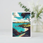 ワイヘキアイランドニュージーランドヴィンテージ旅行 ポストカード (スタンド正面)