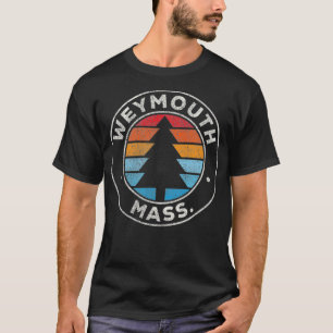 ワイマウスマサチューセッツ州MAヴィンテージグラフィックレトロ70 Tシャツ