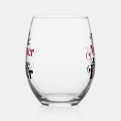 ワイマザーワイン恋人 ステムなしワイングラス (右)