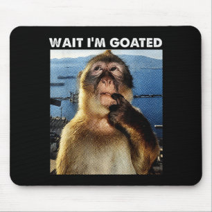 ワイマジでGOATやん おもしろ思考サル メーム ブラインロット マウスパッド