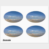 ワイマスビーチ 楕円形シール (シート)