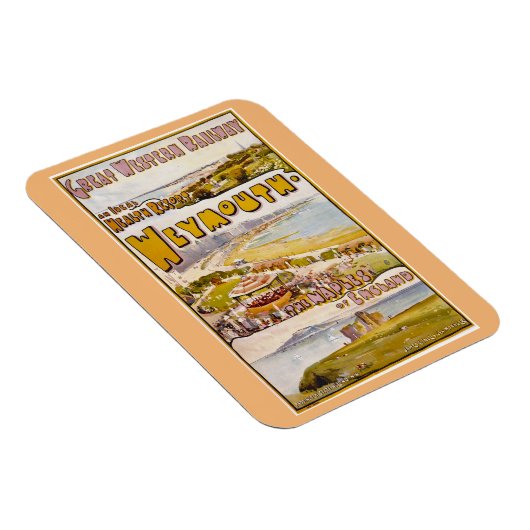 ワイマス,ドーセット,イギリス,列車旅行 マグネット (右側)