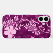 ワイマナロハワイアンハイビスカスろうけつ染めピンク Case-Mate iPhoneケース (裏面 (横))