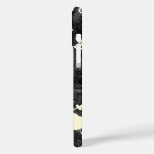 ワイマナロハワイアンハイビスカスろうけつ染めブラック Case-Mate iPhoneケース (裏面 / 左)