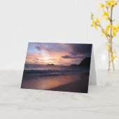 ワイマナロ早朝 カード (黄色い花)