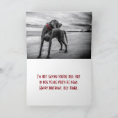 ワイマラおもしろいナー誕生日カード カード (内部)