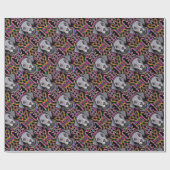 ワイマラナマルディグラス ラッピングペーパー (フラット)