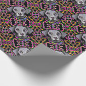 ワイマラナマルディグラス ラッピングペーパー (角)