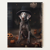 ワイマラナーとカボチャのハロウィーン プランナー手帳 (裏面)