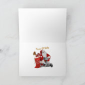 ワイマラナーのクリスマス装飾カード シーズンカード (内部)