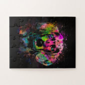 ワイマラナーの子犬の色のスプラッシュ ジグソーパズル (横)