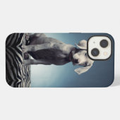 ワイマラナーの子犬 iPhoneケース (裏面横)