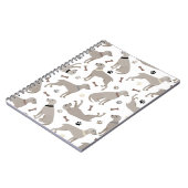 ワイマラナーの骨と手足のノート ノートブック (左側)