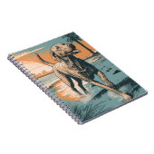 ワイマラナーアットザビーチ ノートブック (右側)