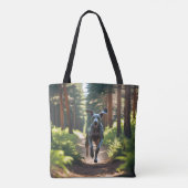 ワイマラナーエレガントショルダートートバッグ トートバッグ (裏面)