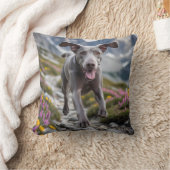 ワイマラナーエレガント装飾用クッション クッション (ブランケット)