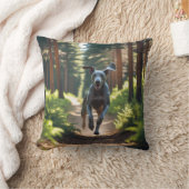 ワイマラナーエレガント装飾用クッション クッション (ブランケット)