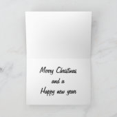 ワイマラナークリスマスカード シーズンカード (内部)