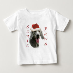 ワイマラナーサンタポーズ ベビーTシャツ
