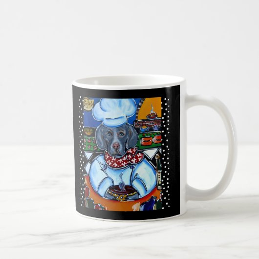 ワイマラナーシェフ コーヒーマグカップ (右)
