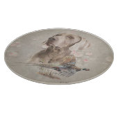 ワイマラナータペストリーポスターアクリルプリントボタンキー カッティングボード (角)