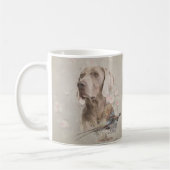 ワイマラナータペストリーポスターアクリルプリントボタンキー コーヒーマグカップ (左)