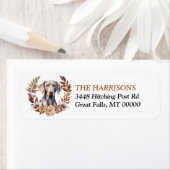 ワイマラナードッグオータムリース ラベル (インサイチュ)