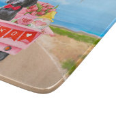 ワイマラナードッグバレンタインデートラックハート カッティングボード (角)