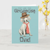 ワイマラナーパパ カード (黄色い花)