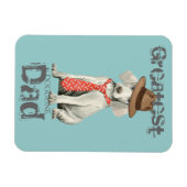 ワイマラナーパパ マグネット (横)