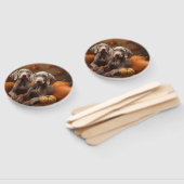 ワイマラナーパピー秋デライトカボチャ ハンドファン (組立なし)