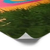 ワイマラナーヒッピー瞑想セッション禅園 ポスター (角)