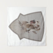 ワイマラナーポスターキャンバスプリントタペストリー タペストリー (正面(横))