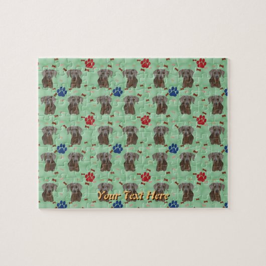 ワイマラナーポートレート ジグソーパズル (横)