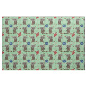 ワイマラナーポートレート ファブリック (ファットクウォーター)