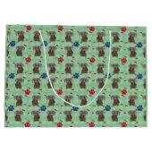 ワイマラナーポートレート ラージペーパーバッグ (裏面)