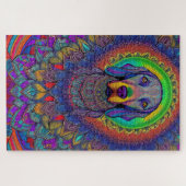 ワイマラナーマンダラウェインマンダラパズル ジグソーパズル (横)