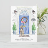 ワイマラナー前ドア移動アナウンス 招待状 (スタンド正面)