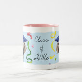 ワイマラナー卒業生 ツートーンマグカップ (中央)