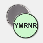 ワイマラナー国家： YMRNRグラフィック マグネット (正面/裏面)