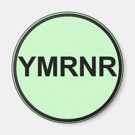 ワイマラナー国家： YMRNRグラフィック マグネット (正面)