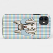 ワイマラナー淡い色のプレイド Case-Mate iPhoneケース (裏面(横))